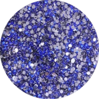 sachet 100 strass cristal bleu safir