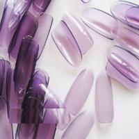 100 capsules clear couleur violet