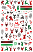 Stickers ongles - Noël