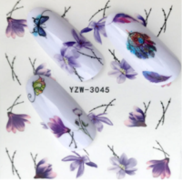 Stickers ongles fleurs